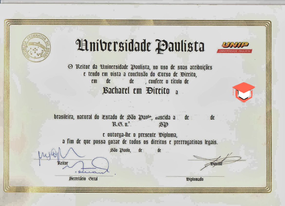 Quais são os tipos de diplomas do ensino superior?